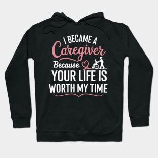 Caregiver Art For Men Women Medical Health Worker Caregiver Hoodie